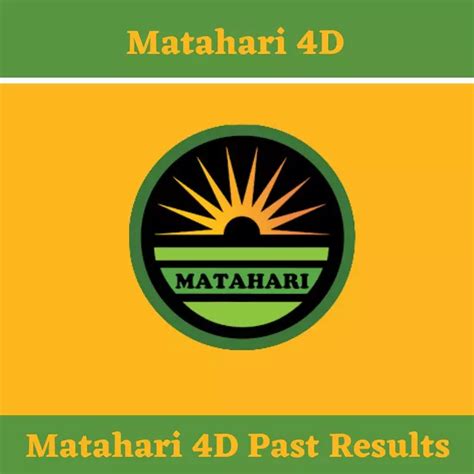 4d matahari|Matahari 4D .